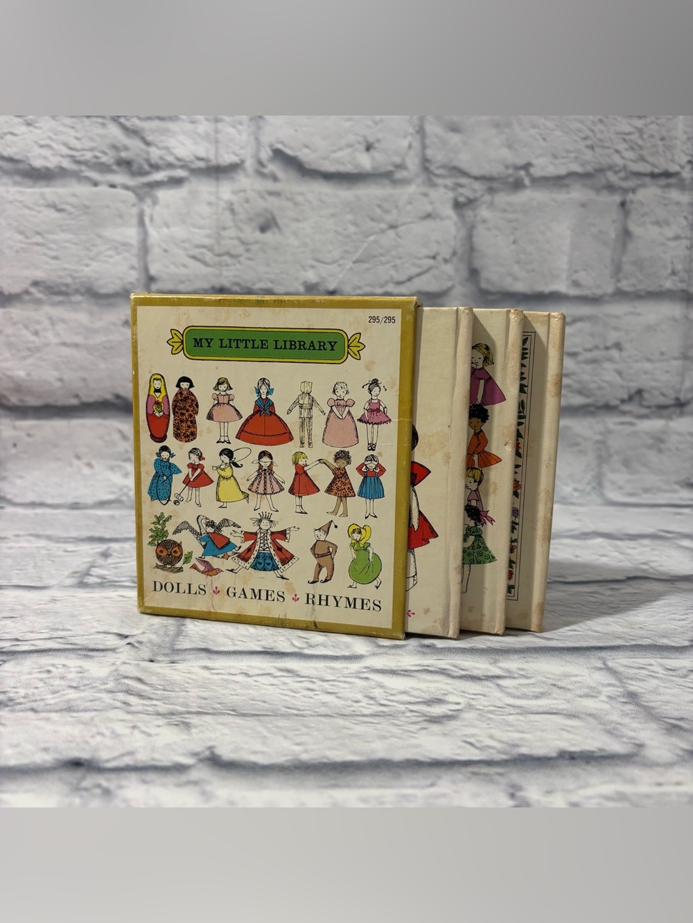 Vintage 1963 My Little Library mini book collection by Margaret Fishback